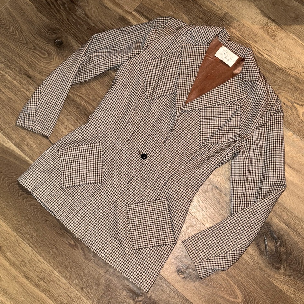 Vintage Oversized Wool Blazer Jacket John Walther